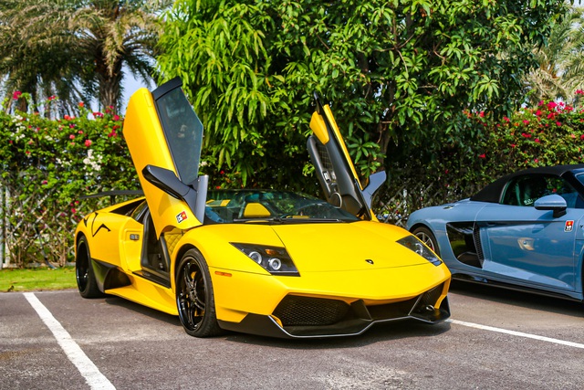 Cận cảnh Lamborghini Murcielago Roadster độc nhất Việt Nam độ cực độc của đại gia phố núi tại VietRally - Ảnh 3.