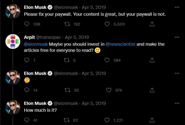 Mua sắm dạo đẳng cấp Elon Musk: Dùng ứng dụng mà không vừa ý, hỏi ngay giá bao nhiêu để mua lại - Ảnh 1.