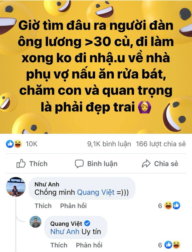 Bình luận dạo trên Facebook, vợ BTV Quang Việt (VTV1) vô tình làm lộ lương chồng, đã thế còn khiến chồng nở mũi khi kể những điều này  - Ảnh 5.