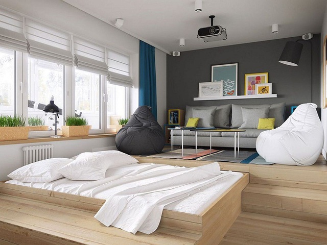 Cách giúp bạn dù nhà nhỏ đến đâu cũng có thể thiết kế được phòng ngủ đẹp - Ảnh 9.
