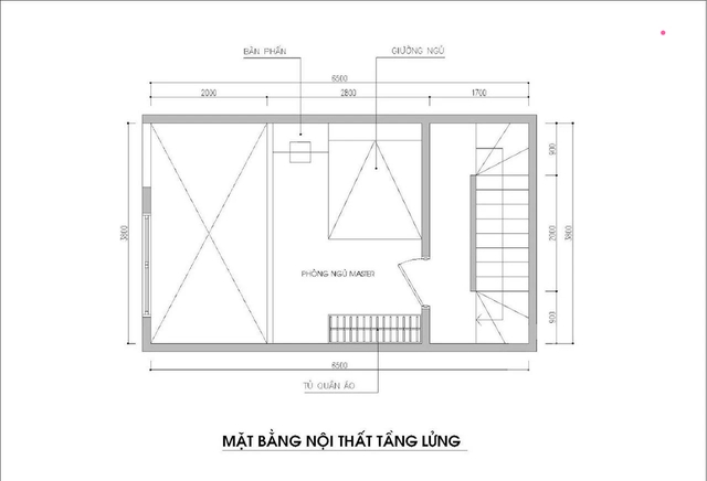 Thiết kế nhà ống 2,5 tầng rộng 24m² có 3 phòng ngủ thoáng mát - Ảnh 2.