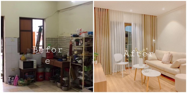 Công cuộc cải tạo với chi phí tiết kiệm cho căn hộ cũ 65m² mang phong cách vintage lãng mạn của cặp vợ chồng trẻ ở Hà Nội - Ảnh 1.