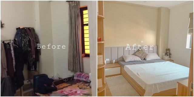 Công cuộc cải tạo với chi phí tiết kiệm cho căn hộ cũ 65m² mang phong cách vintage lãng mạn của cặp vợ chồng trẻ ở Hà Nội - Ảnh 3.