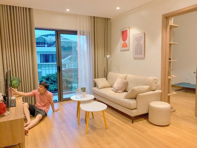 Công cuộc cải tạo với chi phí tiết kiệm cho căn hộ cũ 65m² mang phong cách vintage lãng mạn của cặp vợ chồng trẻ ở Hà Nội - Ảnh 5.