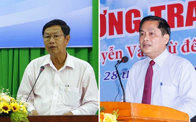 Ông Lê Văn Tâm (trái) và ông Nguyễn Văn Hồng (phải).