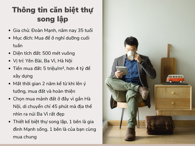 Vợ chồng KTS trốn phố về Ba Vì xây biệt thự song lập kiểu Nhật đẹp như trên tạp chí  - Ảnh 1.