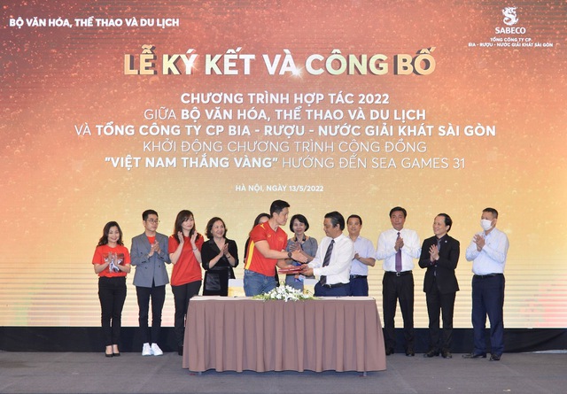 Khởi động chương trình cộng đồng “Việt Nam Thắng Vàng”: Cả nước cùng tiếp sức cho VĐV nước nhà giành vinh quang tại SEA Games 31 - Ảnh 1.
