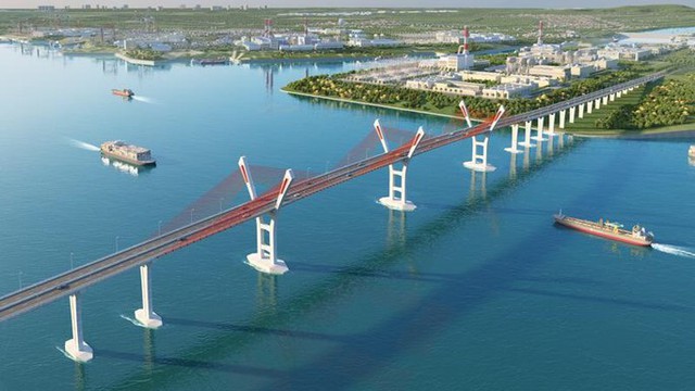  Khởi công cầu Bến Rừng gần 2.000 tỉ đồng nối Hải Phòng - Quảng Ninh  - Ảnh 1.