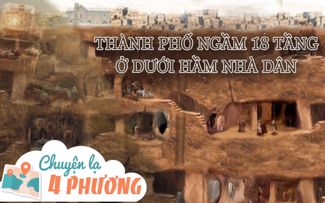 Thành phố ngầm 18 tầng ẩn dưới hầm nhà dân ở ''xứ sở thảm bay" Thổ Nhĩ Kỳ: Được phát hiện trong tình cảnh tréo ngoe, nhìn kiến trúc mới thán phục tài trí người xưa