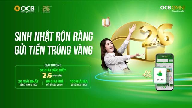 Ngân hàng tung chiêu hút khách: Gửi tiền trúng vàng, trả lãi suất cao - Ảnh 1.