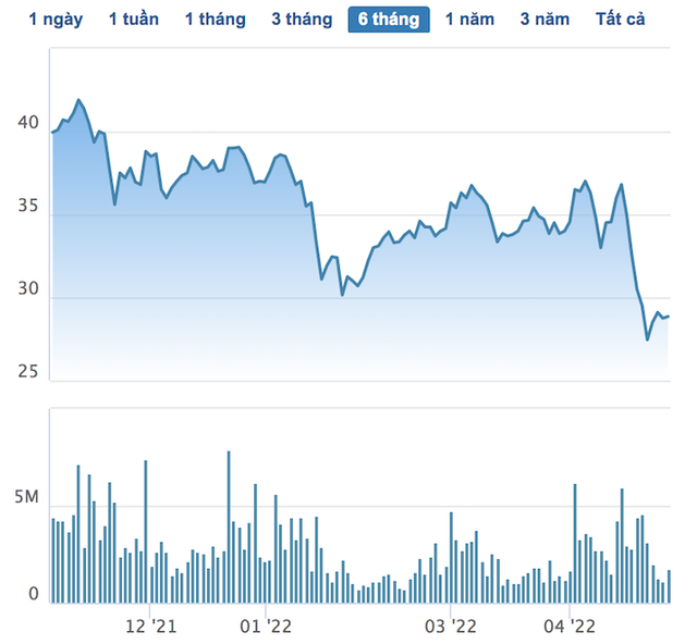Thị trường biến động, loạt cổ phiếu Bluechips giảm sâu sau 4 tháng đầu năm - Ảnh 2.
