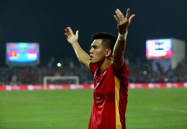  Tiến Linh ăn mừng cực chất khi mở tài khoản bàn thắng cho U23 Việt Nam tại SEA Games 31 - Ảnh 8.