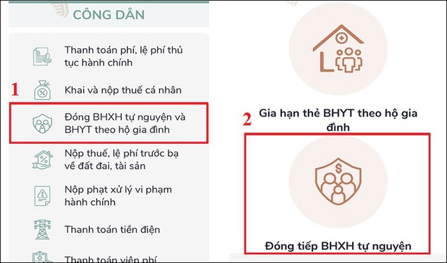 Cách gia hạn BHYT và đóng BHXH online thông qua Cổng Dịch vụ công Quốc gia - Ảnh 7.