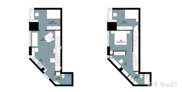 Nhờ tích hợp phòng khách và bếp, căn hộ hơn 47m2 sàn có hẳn 3 phòng ngủ tiện nghi cho gia đình 4 người: Siêu tiết kiệm diện tích nhưng vẫn cực thoải mái, kết quả không thể mĩ mãn hơn - Ảnh 13.