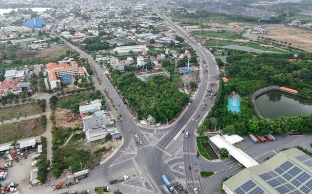 Khu vực đường Mỹ Phước - Tân Vạn, tỉnh Bình Dương nằm trong phạm vi dự án đường Vành đai 3. (Ảnh: NLĐ)