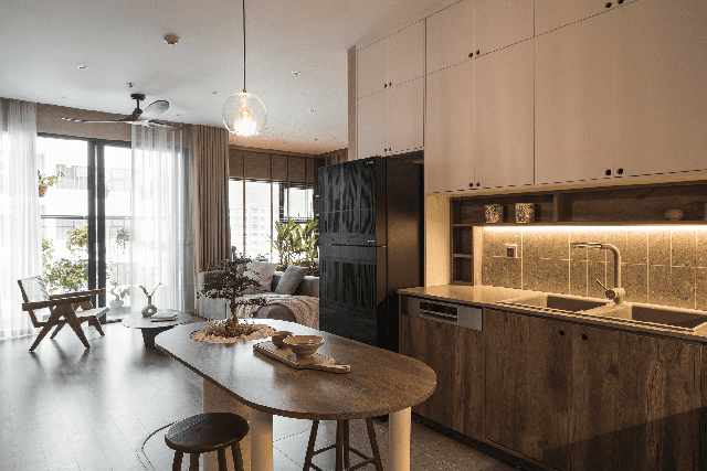 Bất ngờ với 4 cách thiết kế được ứng dụng hợp lý cho căn hộ 85m² của vợ chồng trẻ Hà Nội - Ảnh 18.