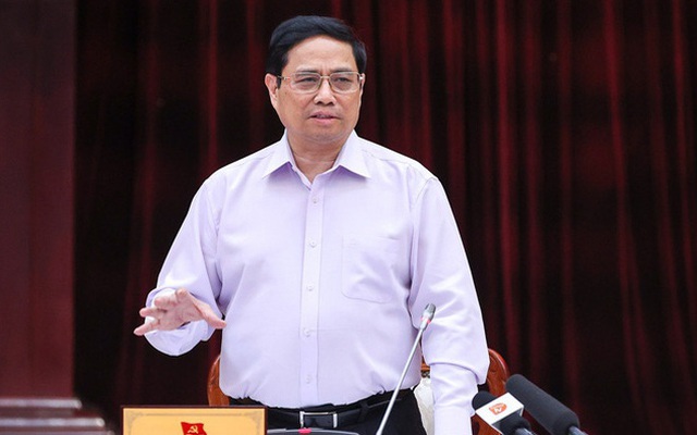 Thủ tướng Phạm Minh Chính: Tìm bằng được giải pháp cho các 'điểm nghẽn' để Đà Nẵng tiếp tục phát triển nhanh và bền vững. (Ảnh: VGP)