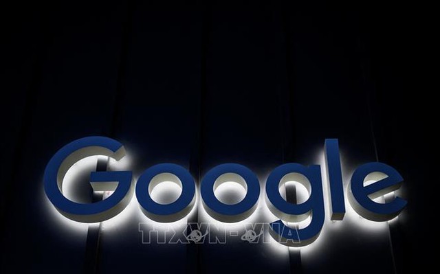 Biểu tượng Google tại Diễn đàn Kinh tế thế giới ở Davos, Thụy Sĩ ngày 22/5/2022. Ảnh: AFP/TTXVN