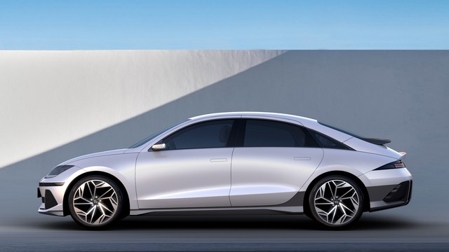 Sedan chạy điện đầu tiên của Hyundai chính thức vén màn với gương kỹ thuật số, dáng giống hệt Porsche - Ảnh 5.