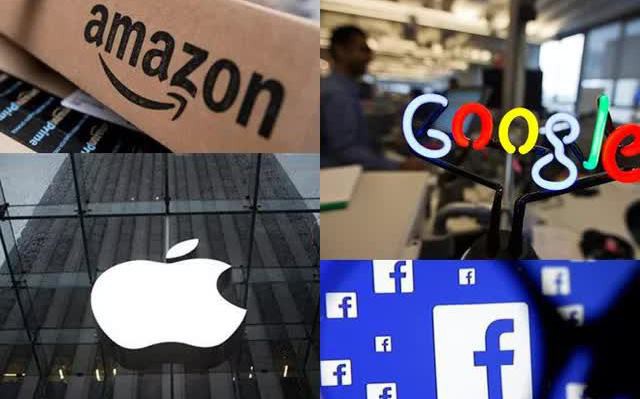 Facebook, Amazon, Apple, Netflix và Google được mệnh danh là những người khổng lồ trong giới công nghệ. (Ảnh: Bloomberg)