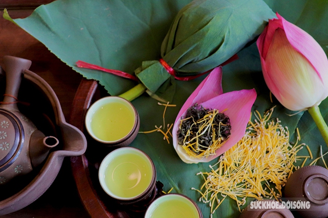  Kỳ công cách ướp trà gói trọn tinh hoa nghìn bông sen Hồ Tây - Ảnh 10.