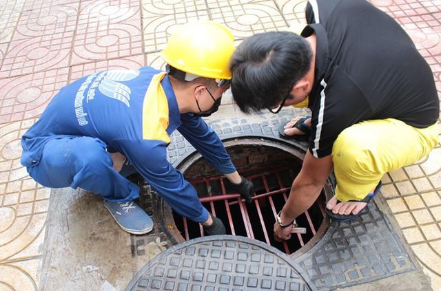  Cận cảnh hầm ngầm chống ngập đầu tiên của Hà Nội  - Ảnh 3.