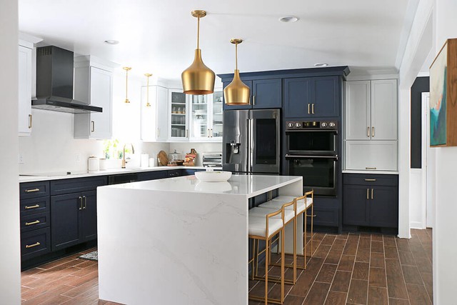 Biến hóa căn bếp gia đình từ phong cách đến không gian với gam màu xanh - Ảnh 5.
