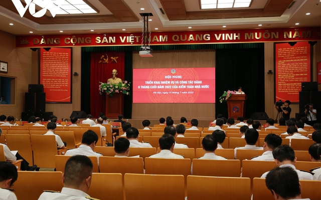 Hội nghị triển khai nhiệm vụ và công tác Đảng 6 tháng cuối năm 2022 của Kiểm toán Nhà nước