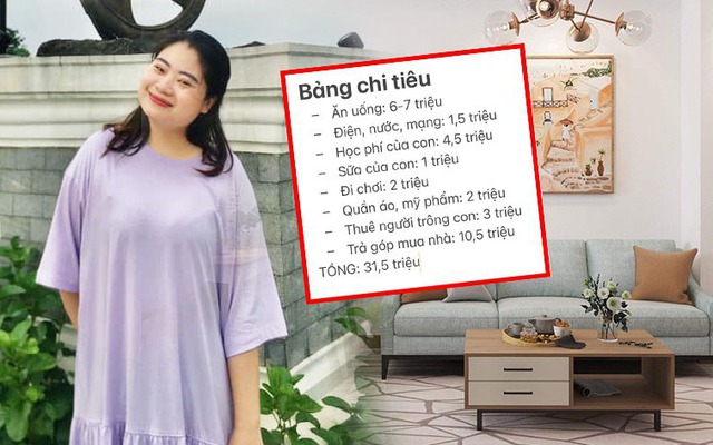 Hai mẹ con ở ngoại ô Hà Nội tiêu hết 31,5 triệu đồng/tháng: Muốn tiết kiệm mà không được!