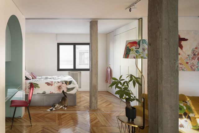Thiết kế không gian tiện nghi trong căn hộ một phòng ngủ 75 m2 - Ảnh 2.