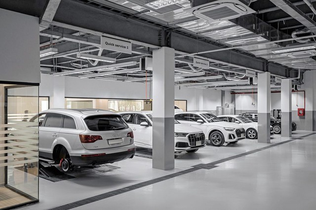 Bên trong showroom Audi lớn nhất Việt Nam: Vốn đầu tư hơn 140 tỷ đồng, rộng 9.000 m2, có cả khu sửa chữa dành riêng cho xe điện - Ảnh 16.