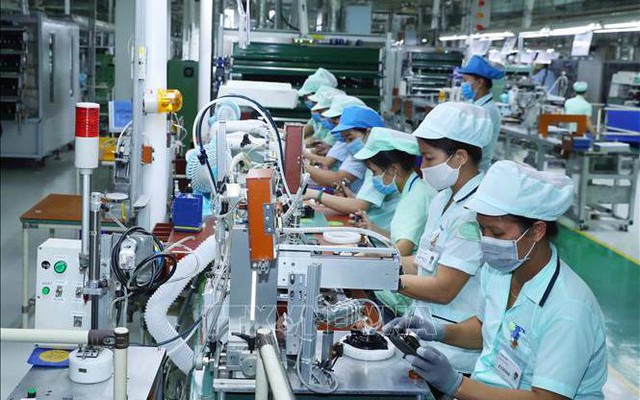 Dây chuyền sản xuất tại Khu Công nghiệp Đô thị và Dịch vụ VSIP Bắc Ninh. Ảnh: TTXVN