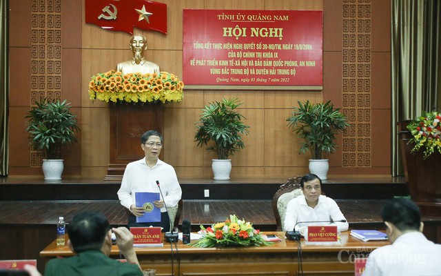 Trưởng Ban Kinh tế Trung ương: Quảng Nam hướng phát triển công nghiệp làm trọng tâm, kinh tế biển là trụ đỡ