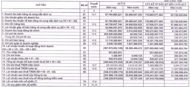 Quý 2, Licogi 14 (L14) lần đầu báo lỗ ròng 238 tỷ đồng kể từ khi lên sàn, dự phòng giảm giá chứng khoán gần 380 tỷ đồng - Ảnh 1.