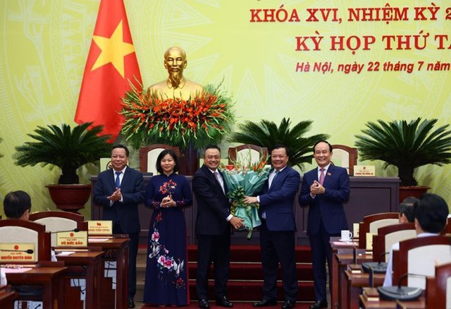  Ông Trần Sỹ Thanh được bầu làm Chủ tịch UBND TP Hà Nội với 100% số phiếu  - Ảnh 1.