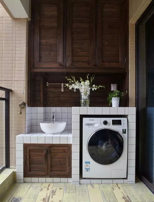Tận dụng ban công để máy giặt, giải pháp hay cho những người ở nhà chung cư - Ảnh 7.