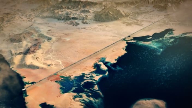  Saudi Arabia xây siêu thành phố dài 170km giữa sa mạc cho 9 triệu người, không đường xá, không khí thải  - Ảnh 1.