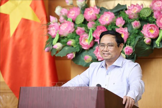 Thủ tướng Phạm Minh Chính chủ trì họp bàn về ổn định kinh tế vĩ mô, kiểm soát lạm phát - Ảnh 1.