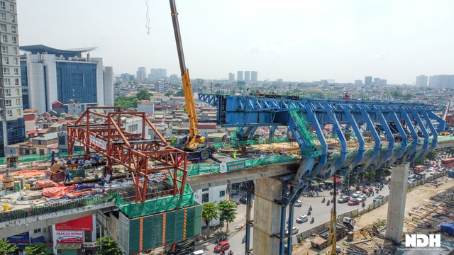 Tuyến vành đai 2 Hà Nội: Hợp long toàn bộ tuyến trên cao, dự kiến khai thác tháng 6/2023 - Ảnh 6.