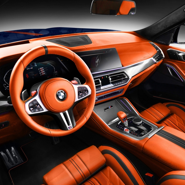 Mê mẩn với BMW X6 M độ phong cách nội thất Lamborghini - Ảnh 2.
