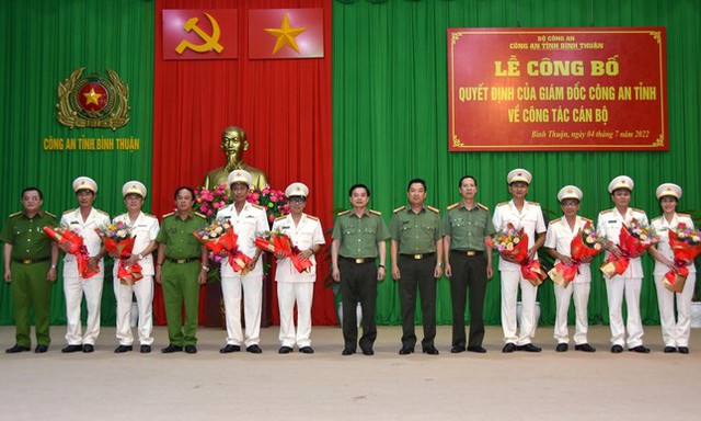  Công an Bình Thuận bổ nhiệm hàng loạt cán bộ chủ chốt  - Ảnh 1.