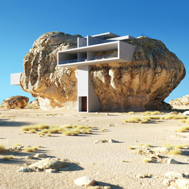 9 ngôi nhà độc nhất vô nhị trên thế giới: Xây nhà giữa sa mạc, nhô ra từ vách đá, thách thức những ai ưa mạo hiểm và độ cao - Ảnh 3.