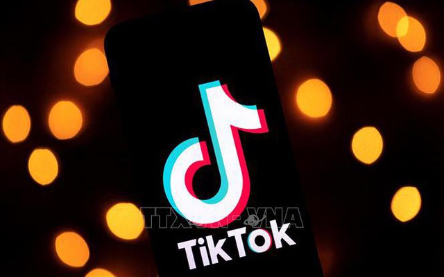 Biểu tượng ứng dụng mạng xã hội TikTok. Ảnh: AFP/TTXVN
