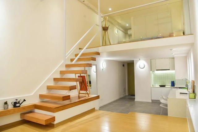 Căn hộ 52m² được thiết kế ấn tượng với cách bố trí nội thất giật cấp tiện lợi - Ảnh 5.