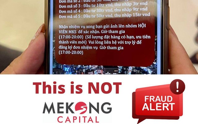 Mekong Capital bị giả mạo tên tuổi để kêu gọi đầu tư tiền