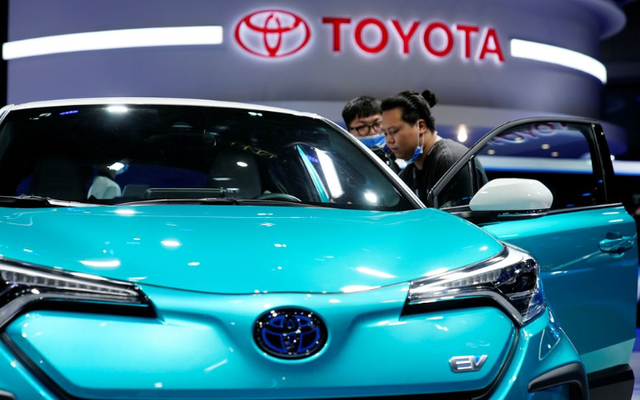 Toyota Motor Corp sẽ cho ra mắt mẫu sedan cỡ nhỏ chạy hoàn toàn bằng điện tại Trung Quốc vào cuối năm 2022. Ảnh minh họa: Reuters