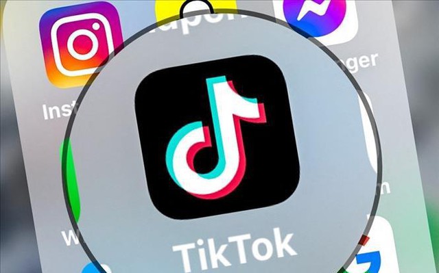 Biểu tượng của mạng xã hội TikTok. Ảnh: AFP/TTXVN