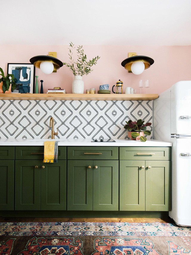 12 ý tưởng để bạn tô điểm căn bếp gia đình bằng những mảng màu xanh lá tươi mát - Ảnh 5.