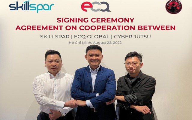 Lễ ký kết đầu tư giữa ECQ Global và CyberJutsu
