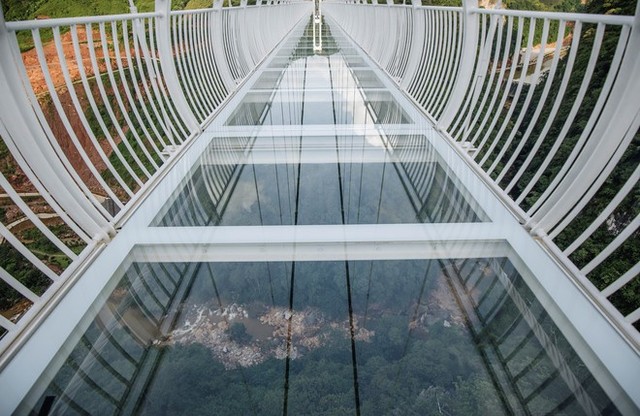 Satisfied with the world's longest majestic pedestrian glass bridge between the mountains and forests of Vietnam - Photo 6.